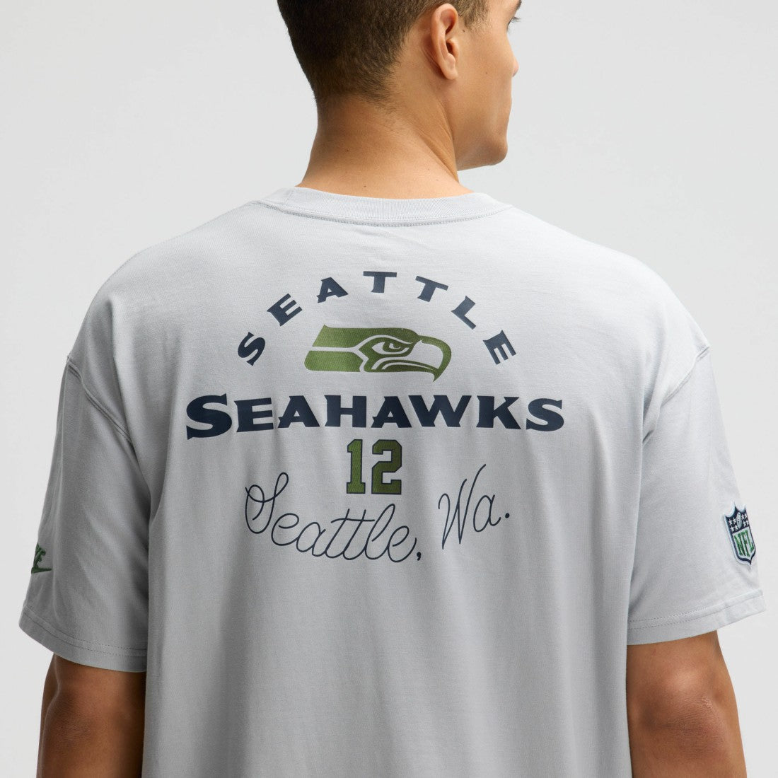 Seattle Seahawks 2025 Rivalries Collection Essential Max90 T-Shirt - Wolf Gray T-shirts