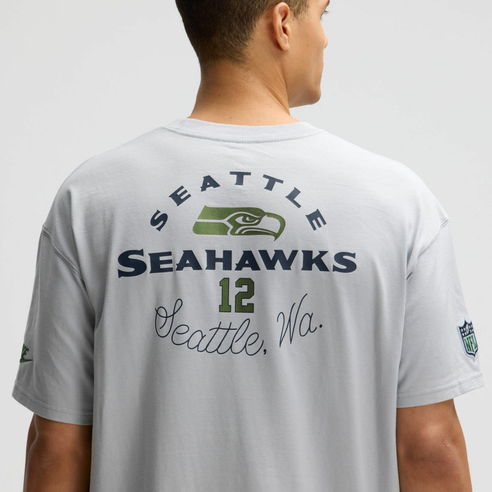 Seattle Seahawks 2025 Rivalries Collection Essential Max90 T-Shirt - Wolf Gray T-shirts