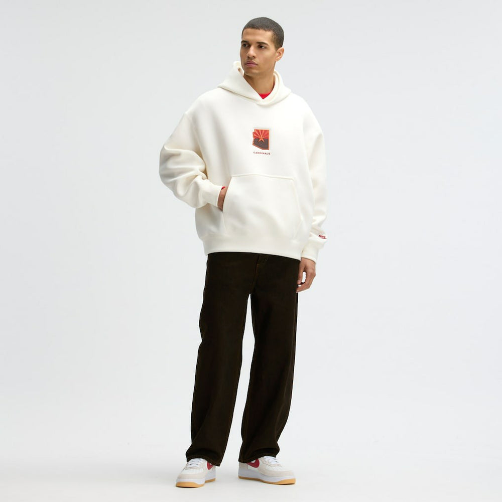 Arizona Cardinals 2025 Rivalries Collection Oversized Tech Fleece Hoodie - Natural Hoodies