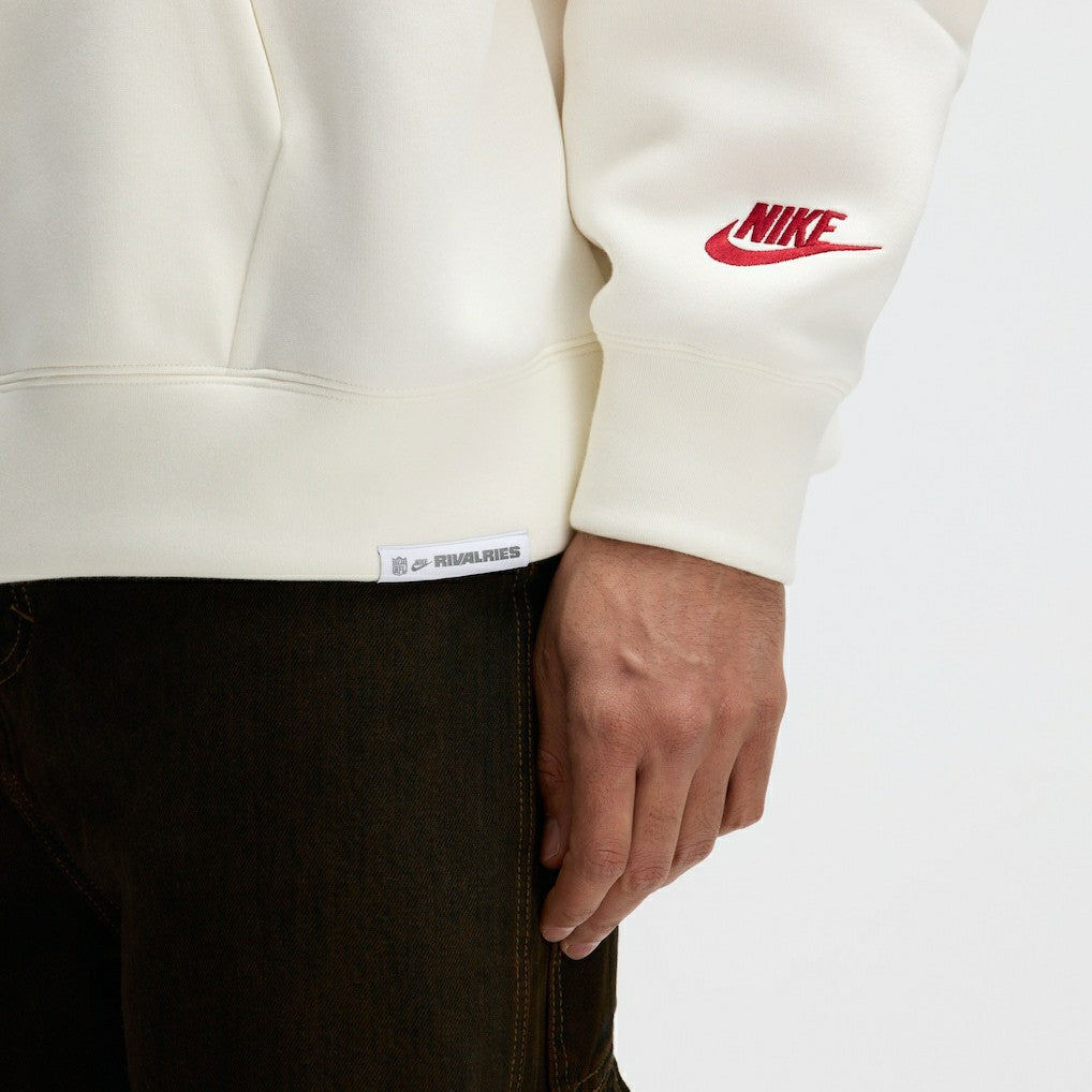 Arizona Cardinals 2025 Rivalries Collection Oversized Tech Fleece Hoodie - Natural Hoodies