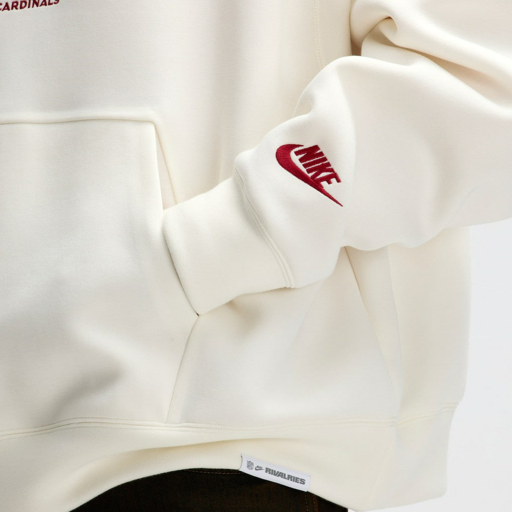 Arizona Cardinals 2025 Rivalries Collection Oversized Tech Fleece Hoodie - Natural Hoodies