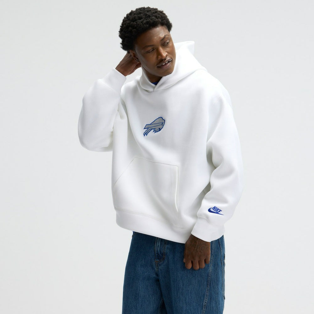 Buffalo Bills 2025 Rivalries Collection Oversized Tech Fleece Hoodie - White Hoodies