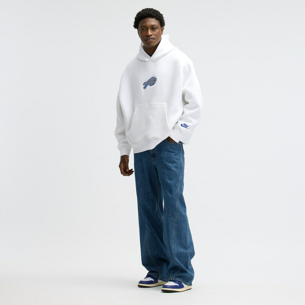 Buffalo Bills 2025 Rivalries Collection Oversized Tech Fleece Hoodie - White Hoodies