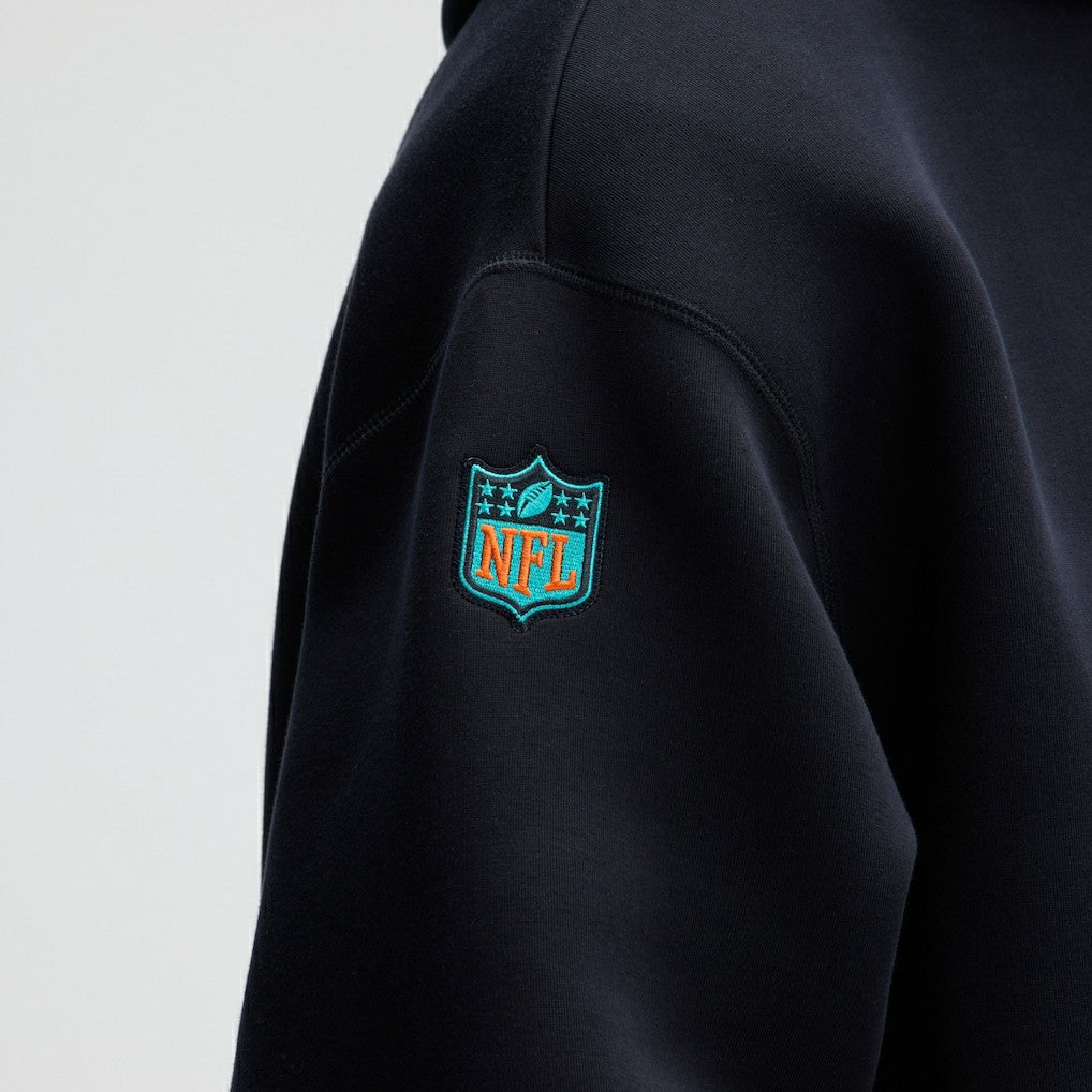 Miami Dolphins 2025 Rivalries Collection Oversized Tech Fleece Hoodie - Pitch Blue Hoodies