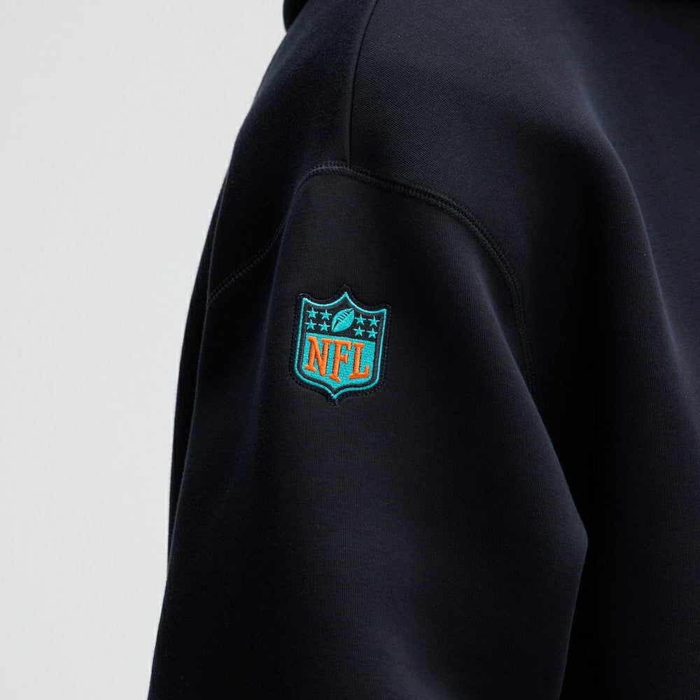 Miami Dolphins 2025 Rivalries Collection Oversized Tech Fleece Hoodie - Pitch Blue Hoodies