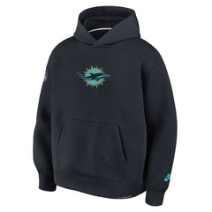 Miami Dolphins 2025 Rivalries Collection Oversized Tech Fleece Hoodie - Pitch Blue Hoodies
