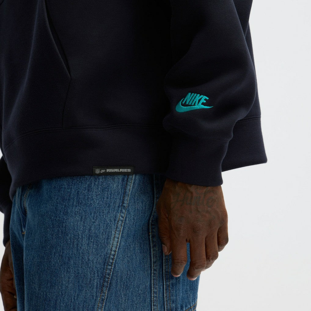 Miami Dolphins 2025 Rivalries Collection Oversized Tech Fleece Hoodie - Pitch Blue Hoodies