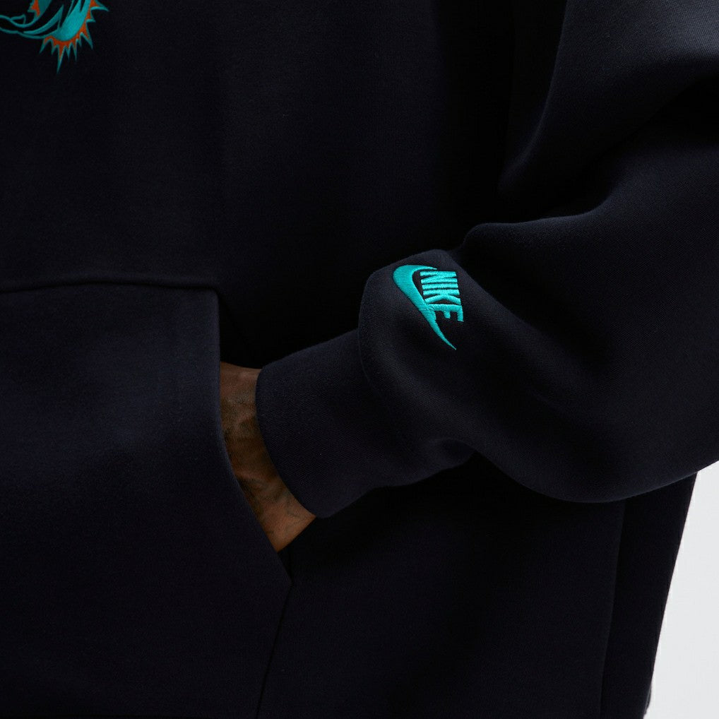 Miami Dolphins 2025 Rivalries Collection Oversized Tech Fleece Hoodie - Pitch Blue Hoodies