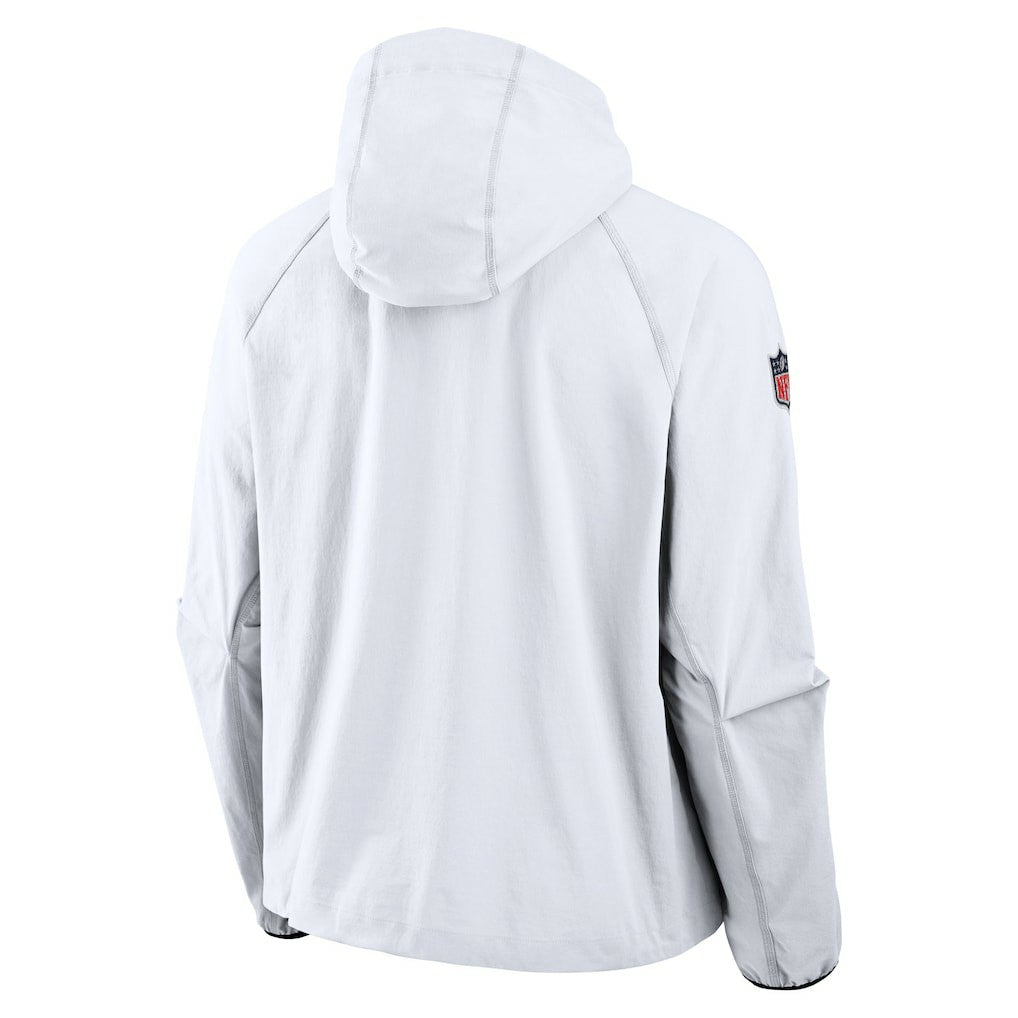 New England Patriots 2025 Rivalries Collection Tech Raglan Full-Zip Jacket - White Jackets