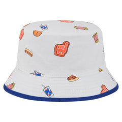 New York Knicks Team Cheer Reversible Bucket Hat White - New Era