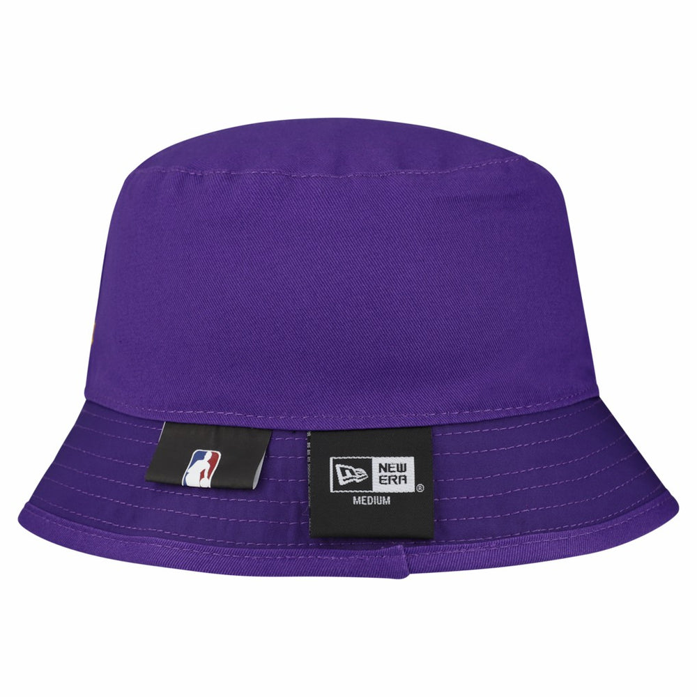 Los Angeles Lakers Team Cheer Reversible Bucket Hat White - New Era