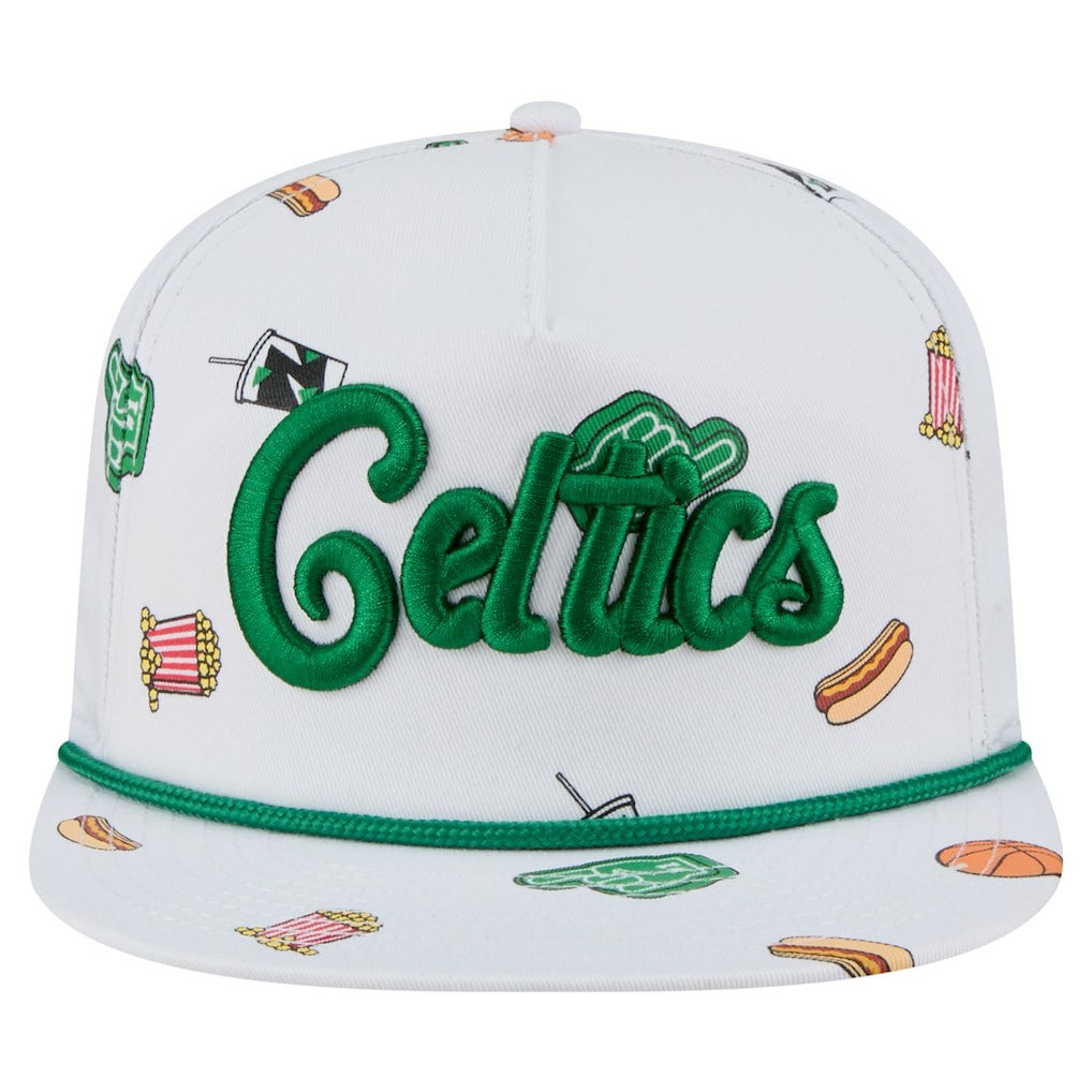 Boston Celtics Team Cheer Rope 19TWENTY Adjustable Hat White - New Era