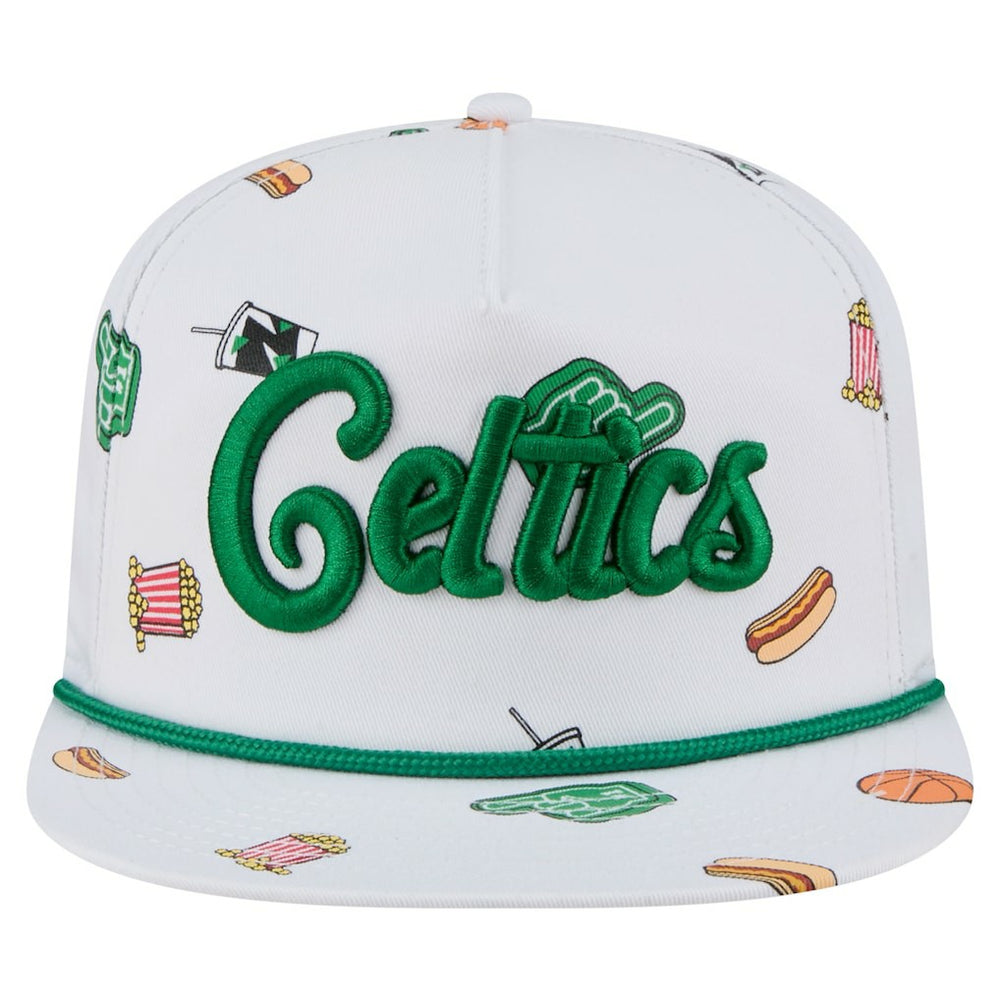 Boston Celtics Team Cheer Rope 19TWENTY Adjustable Hat White - New Era