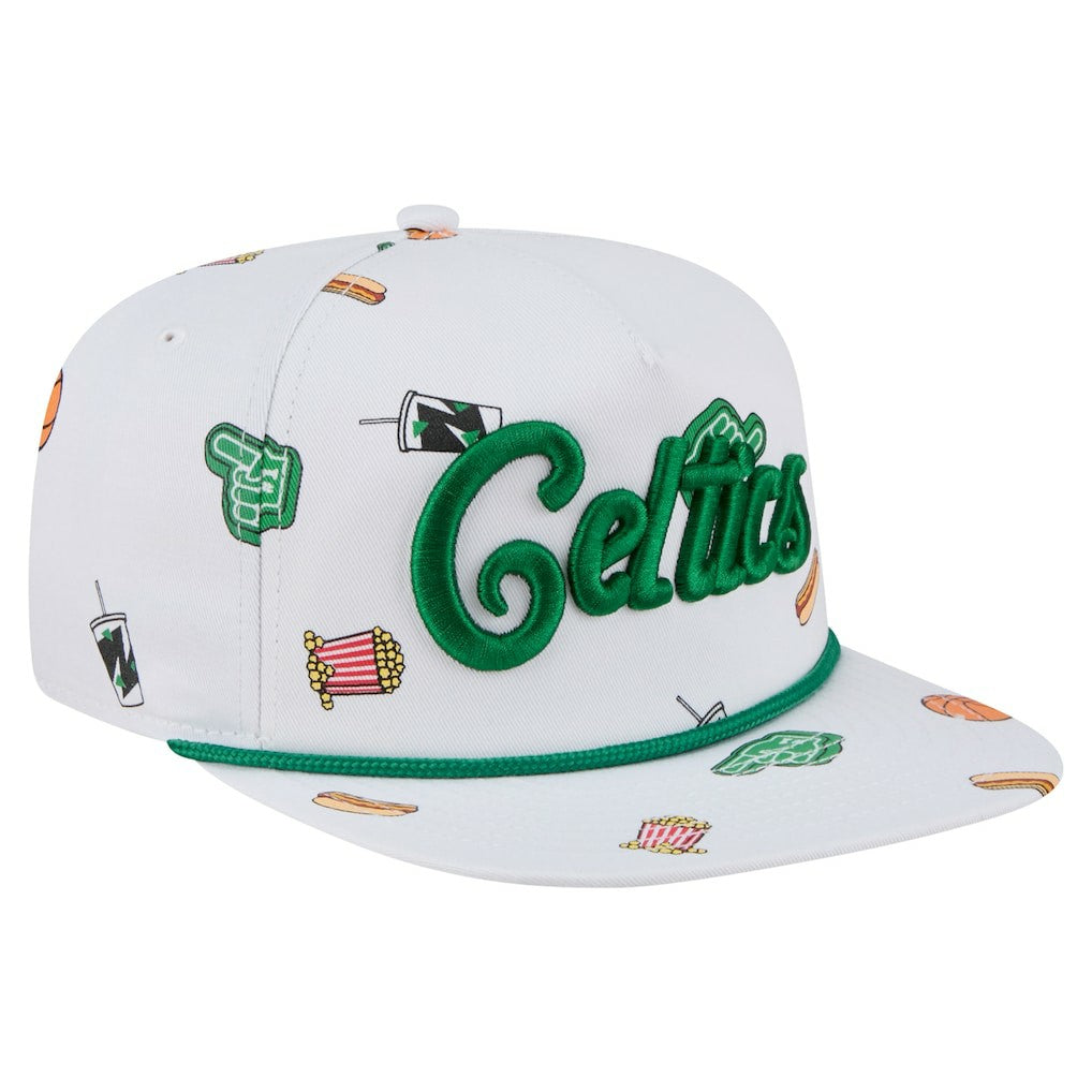 Boston Celtics Team Cheer Rope 19TWENTY Adjustable Hat White - New Era
