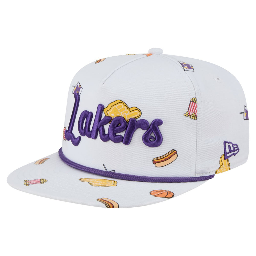 Los Angeles Lakers Team Cheer Rope 19TWENTY Adjustable Hat White - New Era