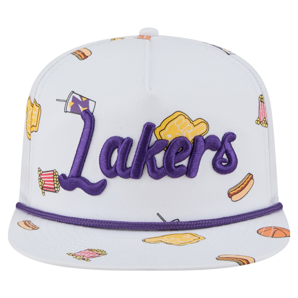 Los Angeles Lakers Team Cheer Rope 19TWENTY Adjustable Hat White - New Era
