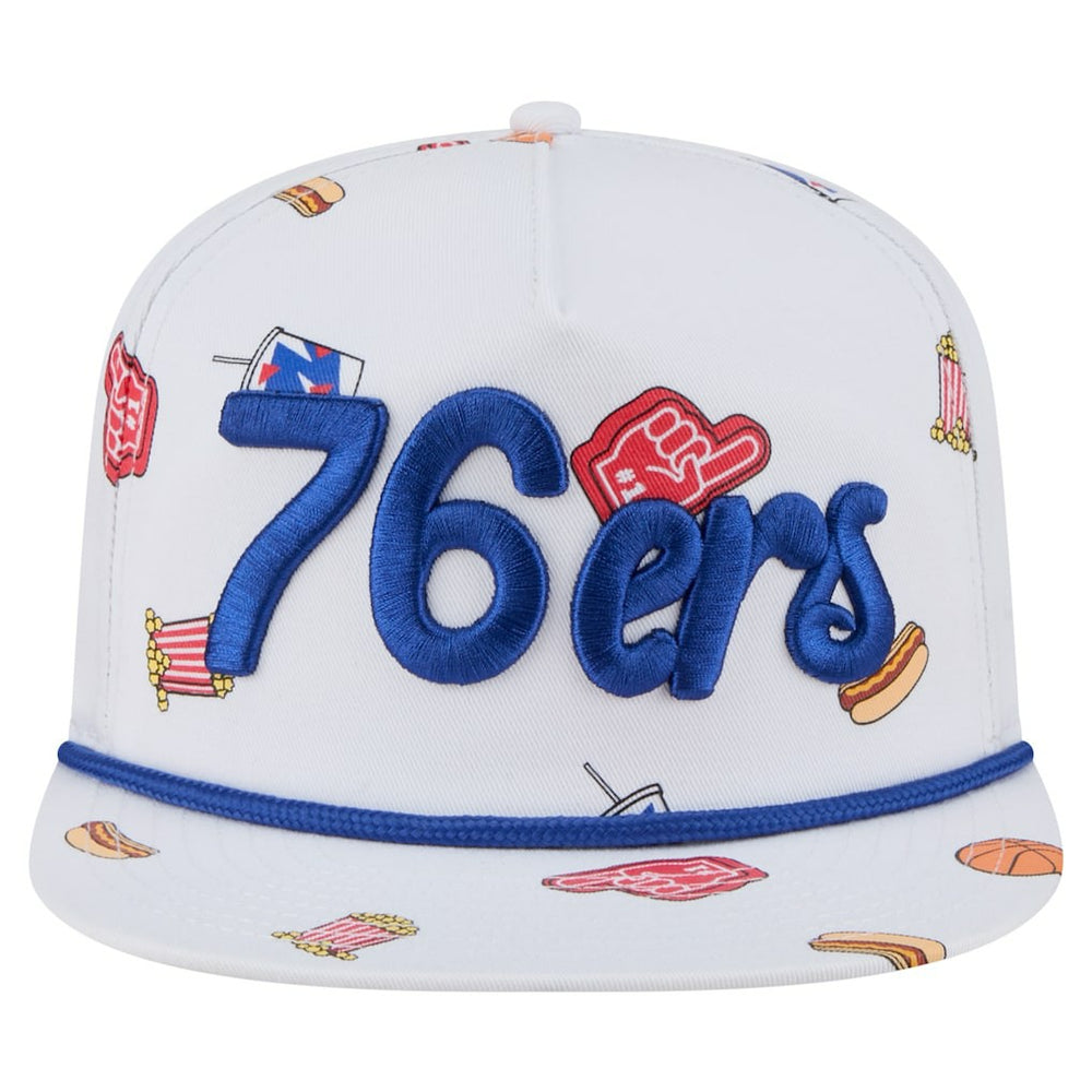Philadelphia 76ers Team Cheer Rope 19TWENTY Adjustable Hat White - New Era