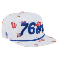 Philadelphia 76ers Team Cheer Rope 19TWENTY Adjustable Hat White - New Era