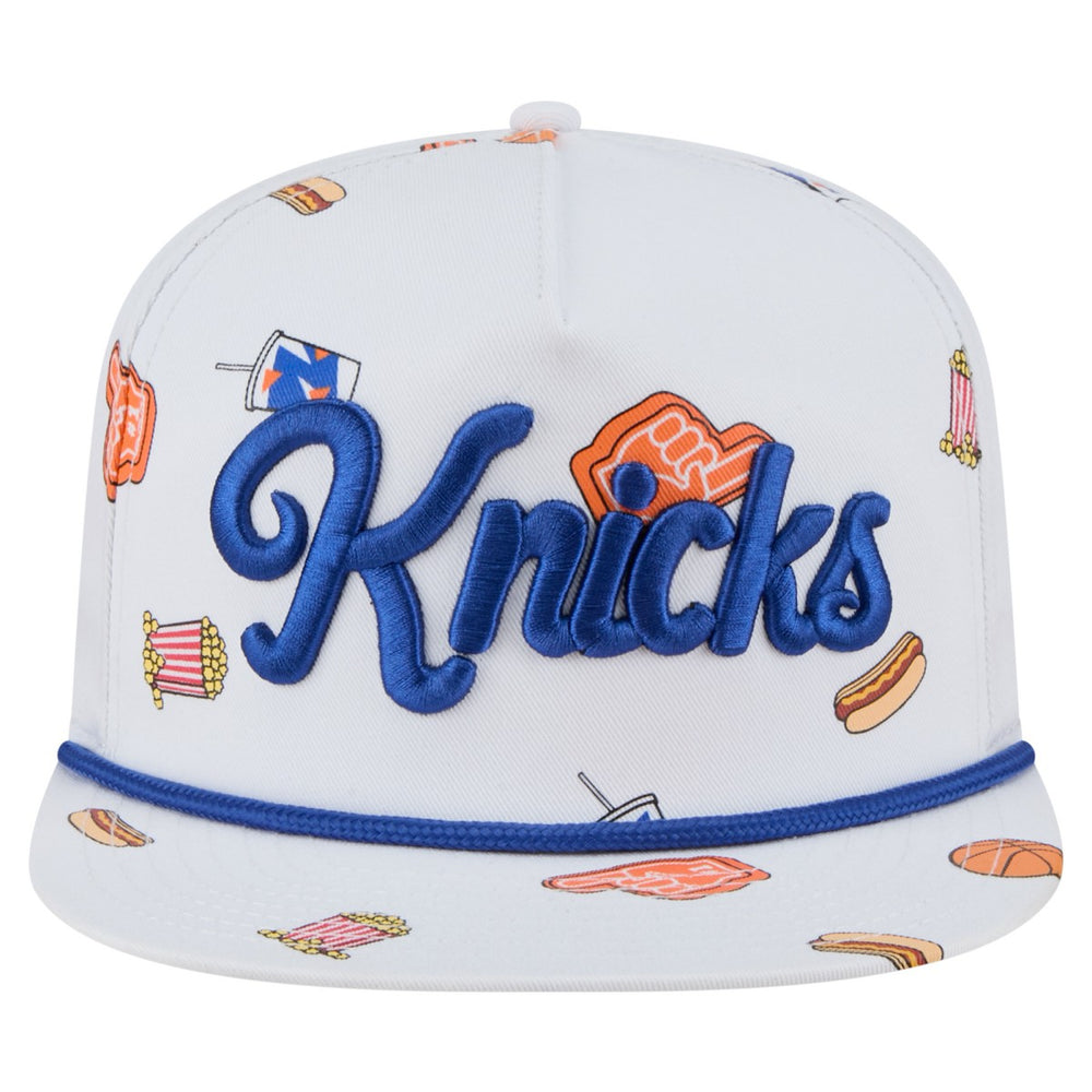New York Knicks Team Cheer Rope 19TWENTY Adjustable Hat White - New Era