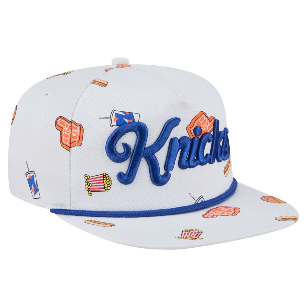 New York Knicks Team Cheer Rope 19TWENTY Adjustable Hat White - New Era
