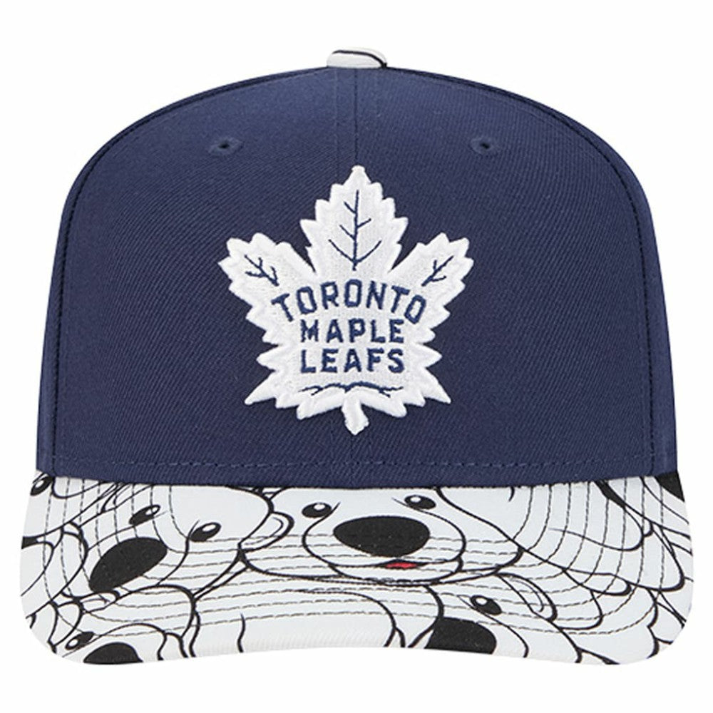 Toronto Maple Leafs New Era Mascot Visor 9SEVENTY Adjustable Hat - Blue | US 202989683