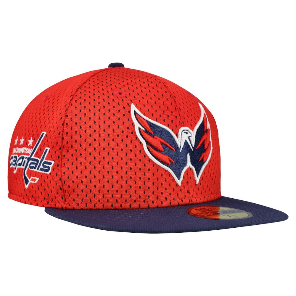 Washington Capitals New Era Mesh Crown Two-Tone 59FIFTY Fitted Hat - Red/Navy | US 202989685