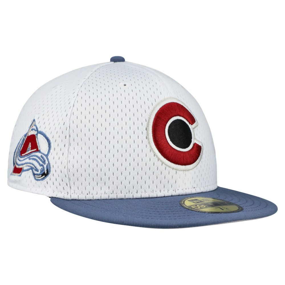 Colorado Avalanche New Era Mesh Crown Two-Tone 59FIFTY Fitted Hat - White/Navy | US 202989690