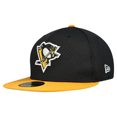 Pittsburgh Penguins New Era Mesh Crown Two-Tone 59FIFTY Fitted Hat - Black/Gold | US 202989692