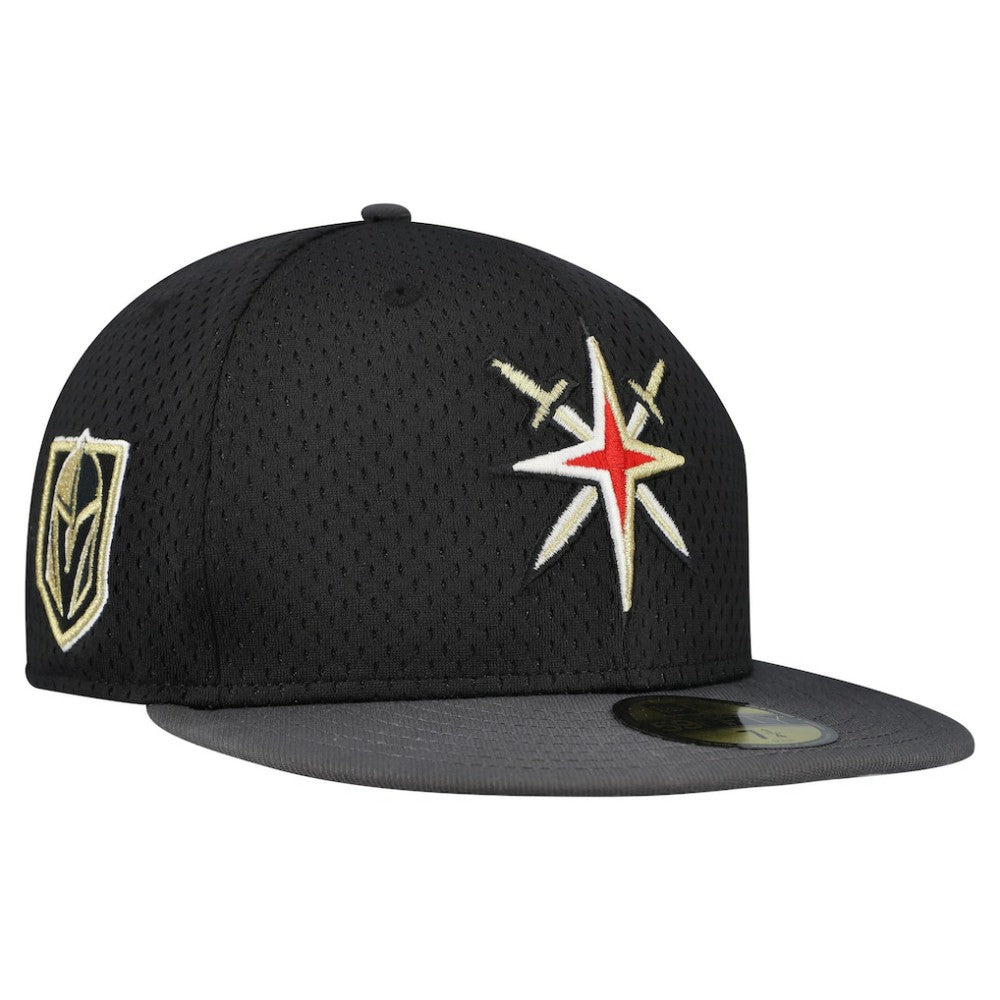 Vegas Golden Knights New Era Mesh Crown Two-Tone 59FIFTY Fitted Hat - Black/Gray | US 202989693