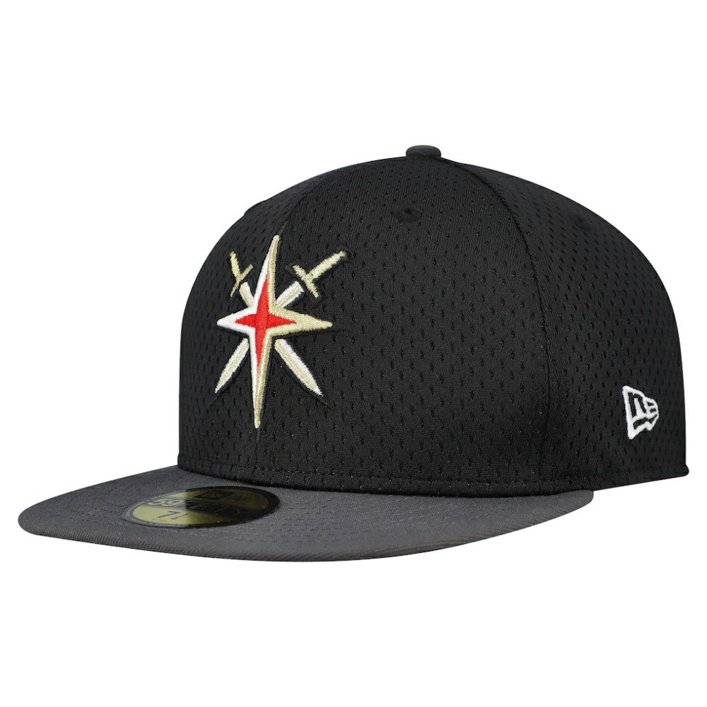 Vegas Golden Knights New Era Mesh Crown Two-Tone 59FIFTY Fitted Hat - Black/Gray | US 202989693