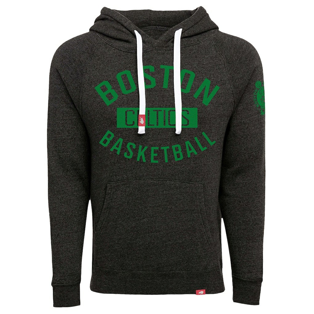 Boston Celtics Sportiqe Unisex Olsen Tri-Blend Pullover Hoodie Black