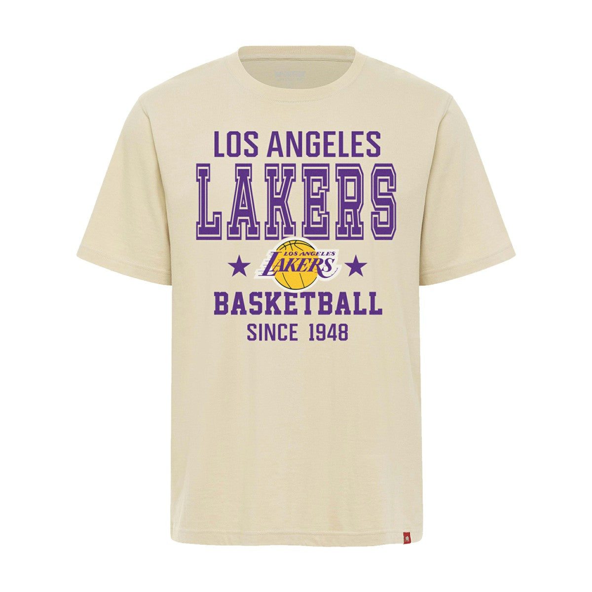 Los Angeles Lakers Sportiqe Unisex Duke Premium T-Shirt Cream