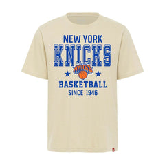 New York Knicks Sportiqe Unisex Duke Premium T-Shirt Cream
