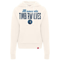 Minnesota Timberwolves Sportiqe Women's Ava Boxy Tri-Blend Pullover Hoodie Cream