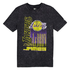 LeBron James Los Angeles Lakers Full Court Press Mineral Wash Player T-Shirt Black - New Era