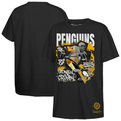 Sidney Crosby Pittsburgh Penguins Mitchell & Ness Youth Photo Reel Graphic T-Shirt - Black | US 202995899
