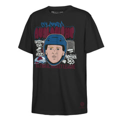 Nathan MacKinnon Colorado Avalanche Mitchell & Ness Youth Caricature T-Shirt - Black | US 202995904
