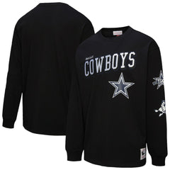 Dallas Cowboys Training Camp Vintage Logos Long Sleeve T-Shirt - Black T-shirts