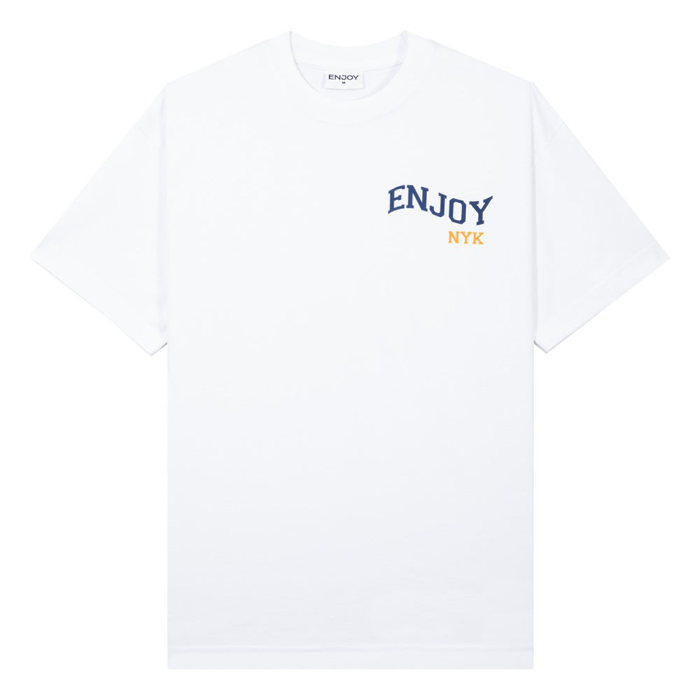 Enjoy Basketball x New York Knicks Unisex Hoop Enthusiast Capsule Collection T-Shirt - White