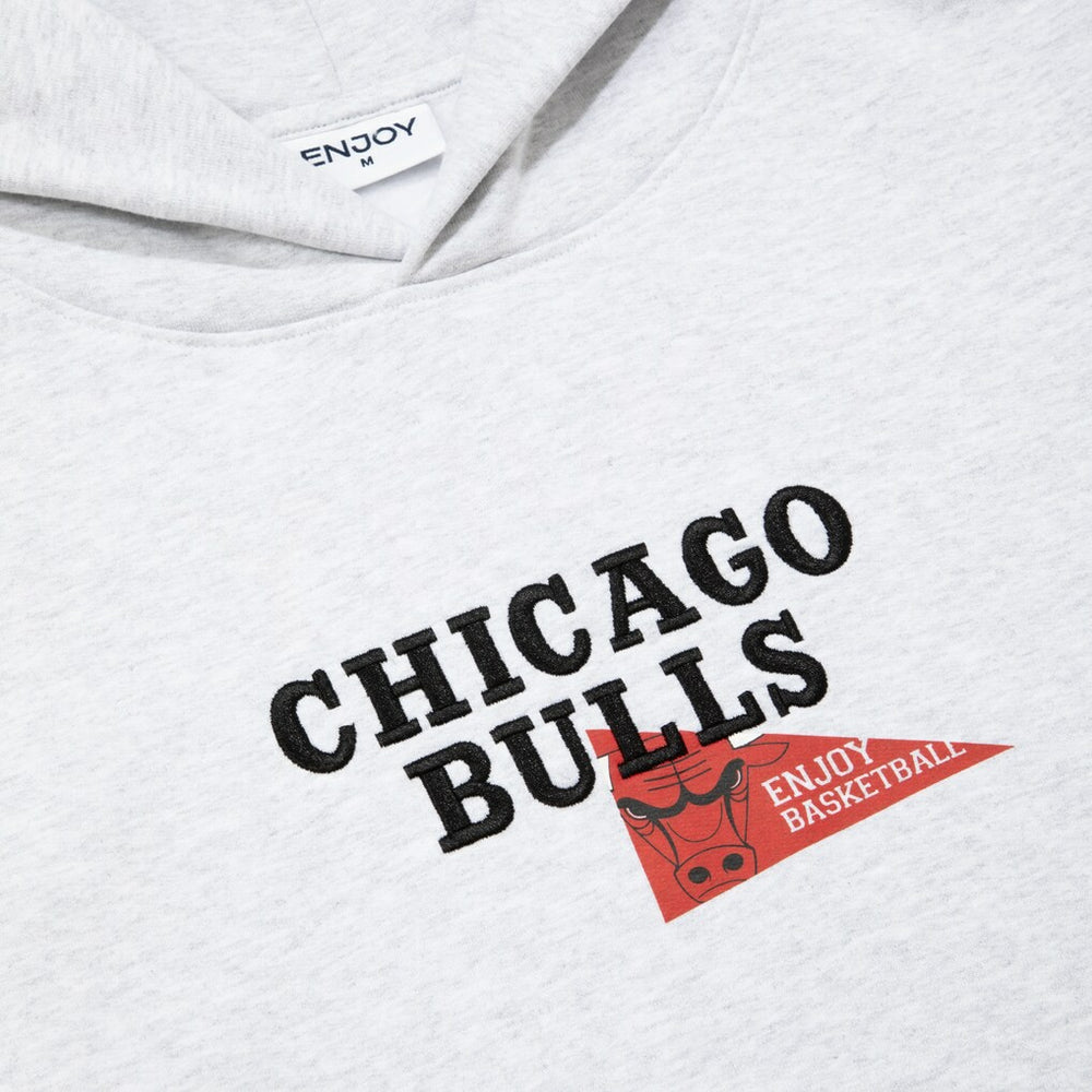 Enjoy Basketball x Chicago Bulls Unisex Hoop Enthusiast Capsule Collection Pullover Hoodie - Heather Gray