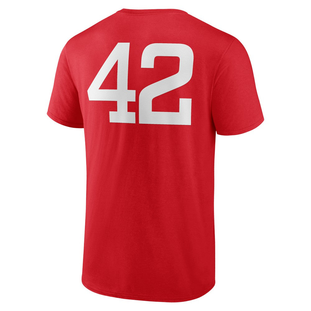 Cincinnati Reds Jackie Robinson Day Name & Number T-Shirt - Red T-shirts