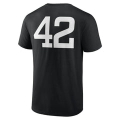 Colorado Rockies Jackie Robinson Day Name & Number T-Shirt - Black T-shirts