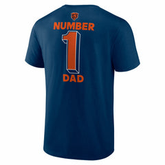 Chicago Bears #1 Dad Jersey T-Shirt - Navy T-shirts