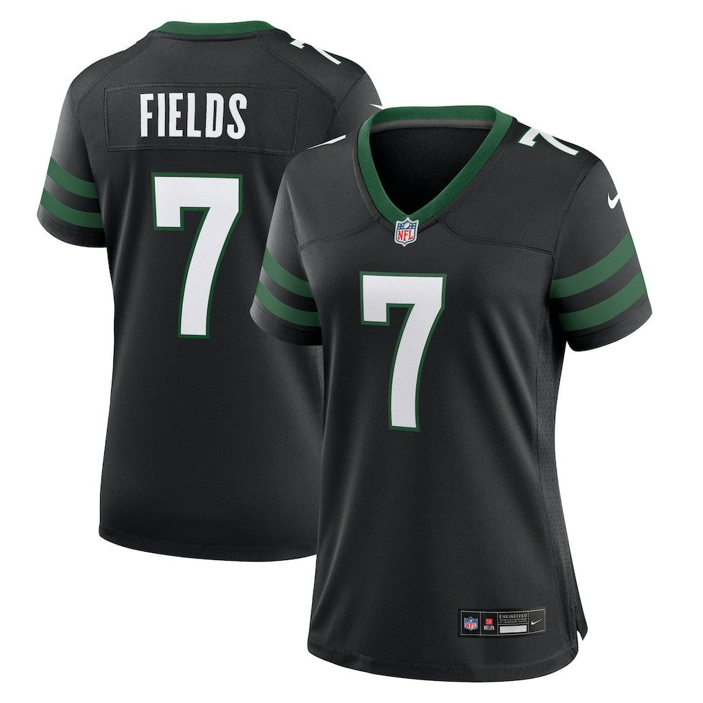 Justin Fields New York Jets Women's Alternate Game Jersey - Black Jerseys