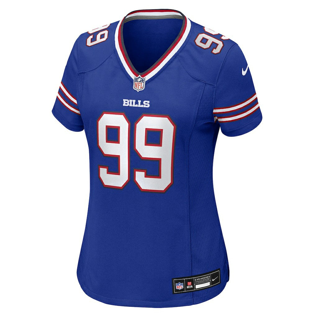 Larry Ogunjobi Buffalo Bills Women's Team Game Jersey - Royal Jerseys