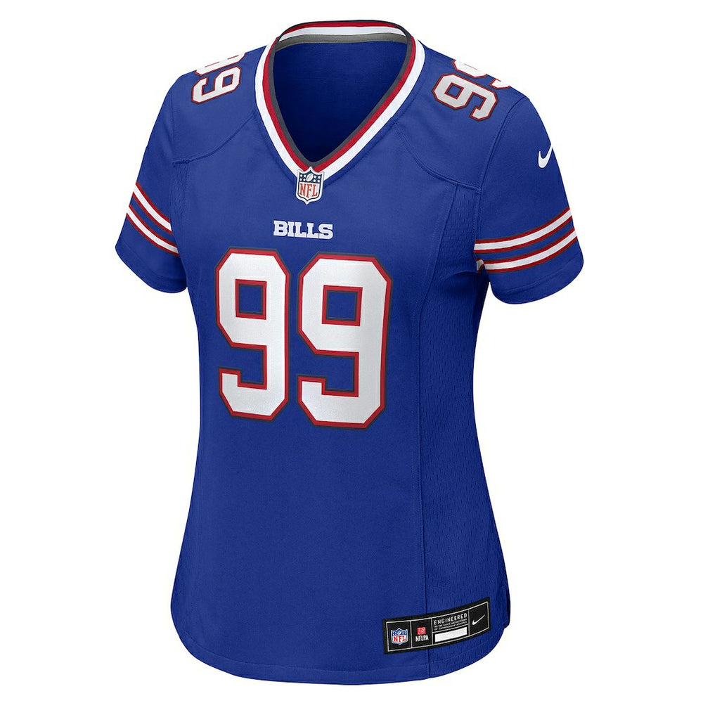 Larry Ogunjobi Buffalo Bills Women's Team Game Jersey - Royal Jerseys
