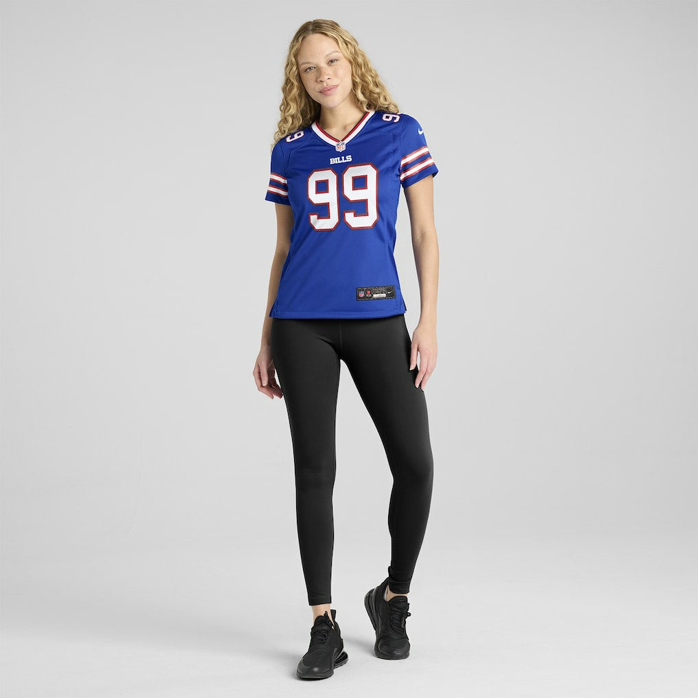 Larry Ogunjobi Buffalo Bills Women's Team Game Jersey - Royal Jerseys