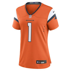 Evan Engram Denver Broncos Women's Team Game Jersey - Orange Jerseys