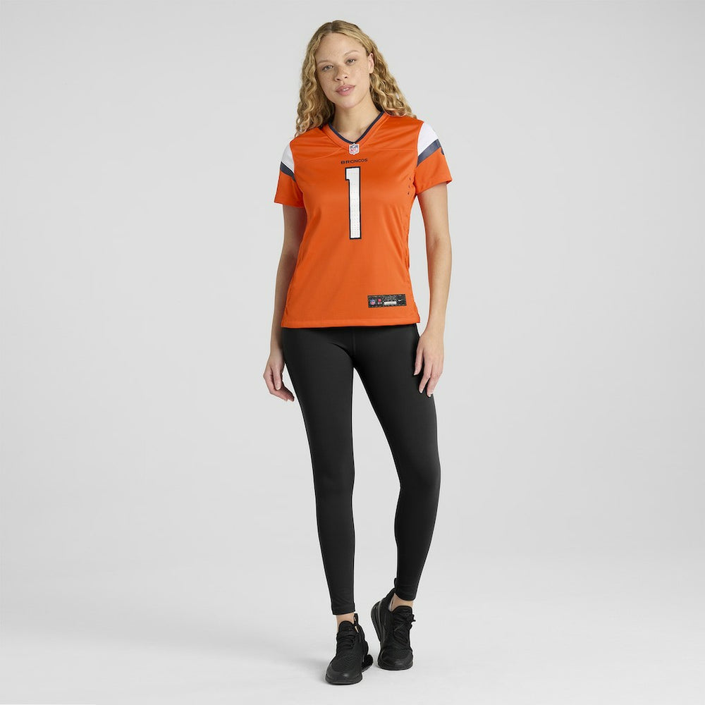 Evan Engram Denver Broncos Women's Team Game Jersey - Orange Jerseys