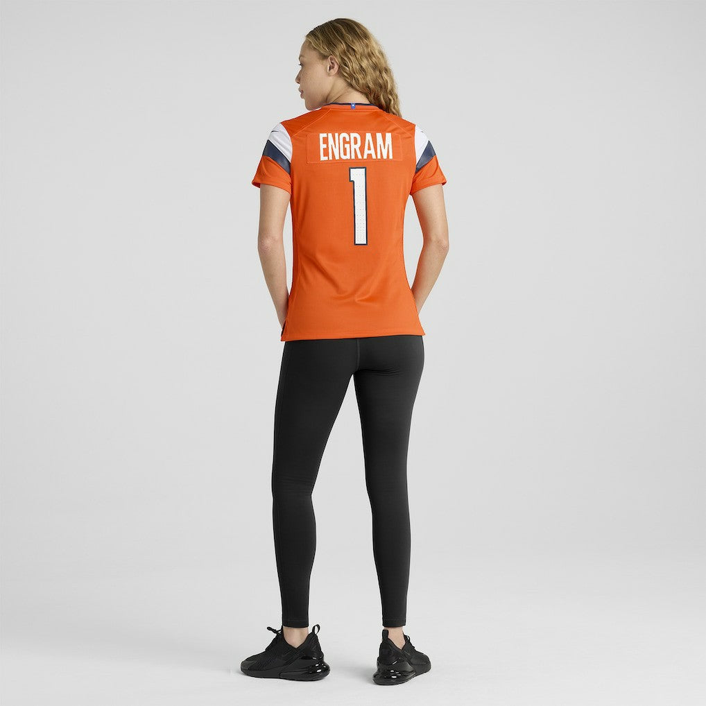 Evan Engram Denver Broncos Women's Team Game Jersey - Orange Jerseys